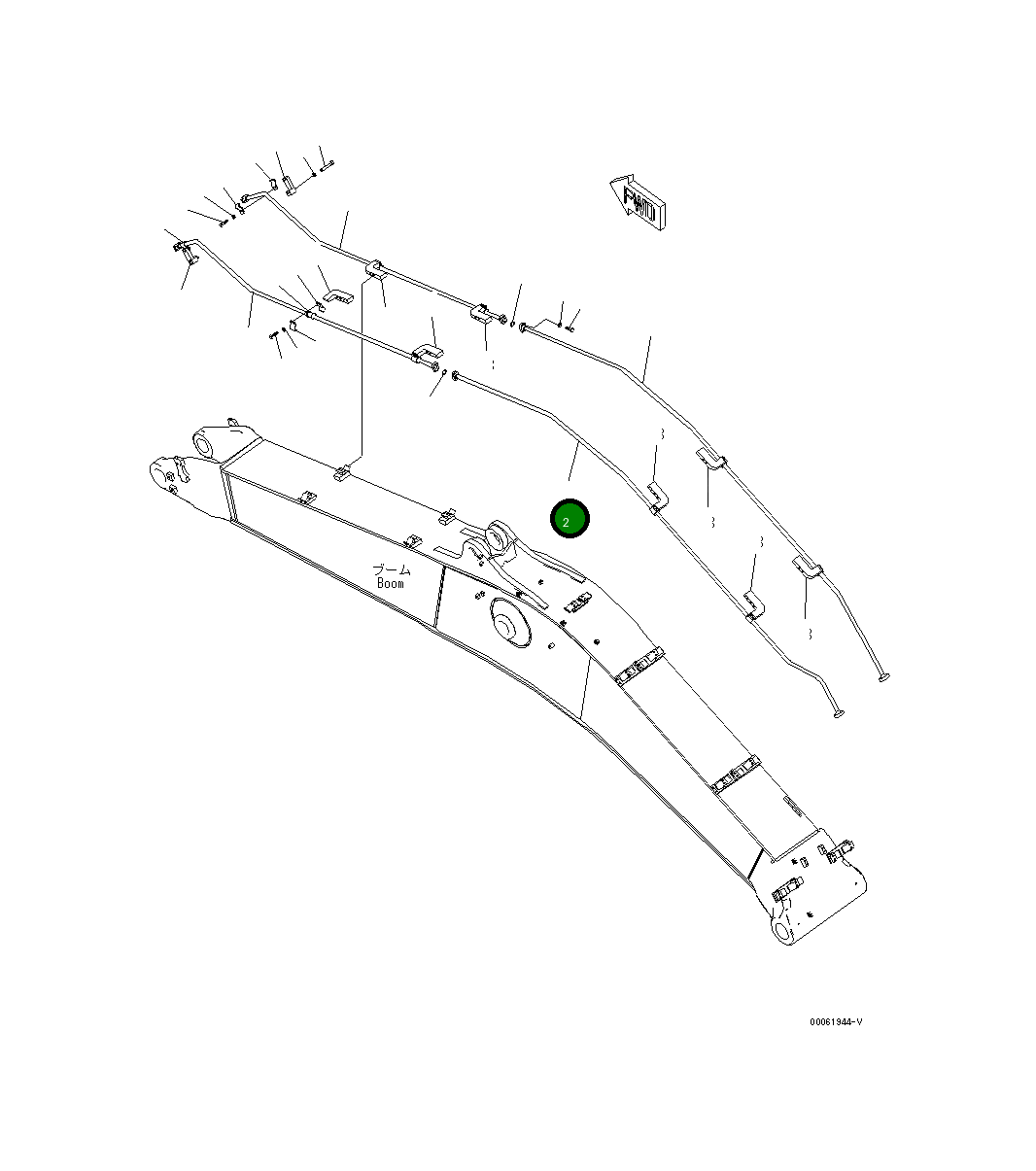 Трубка 208-62-K3280 Komatsu