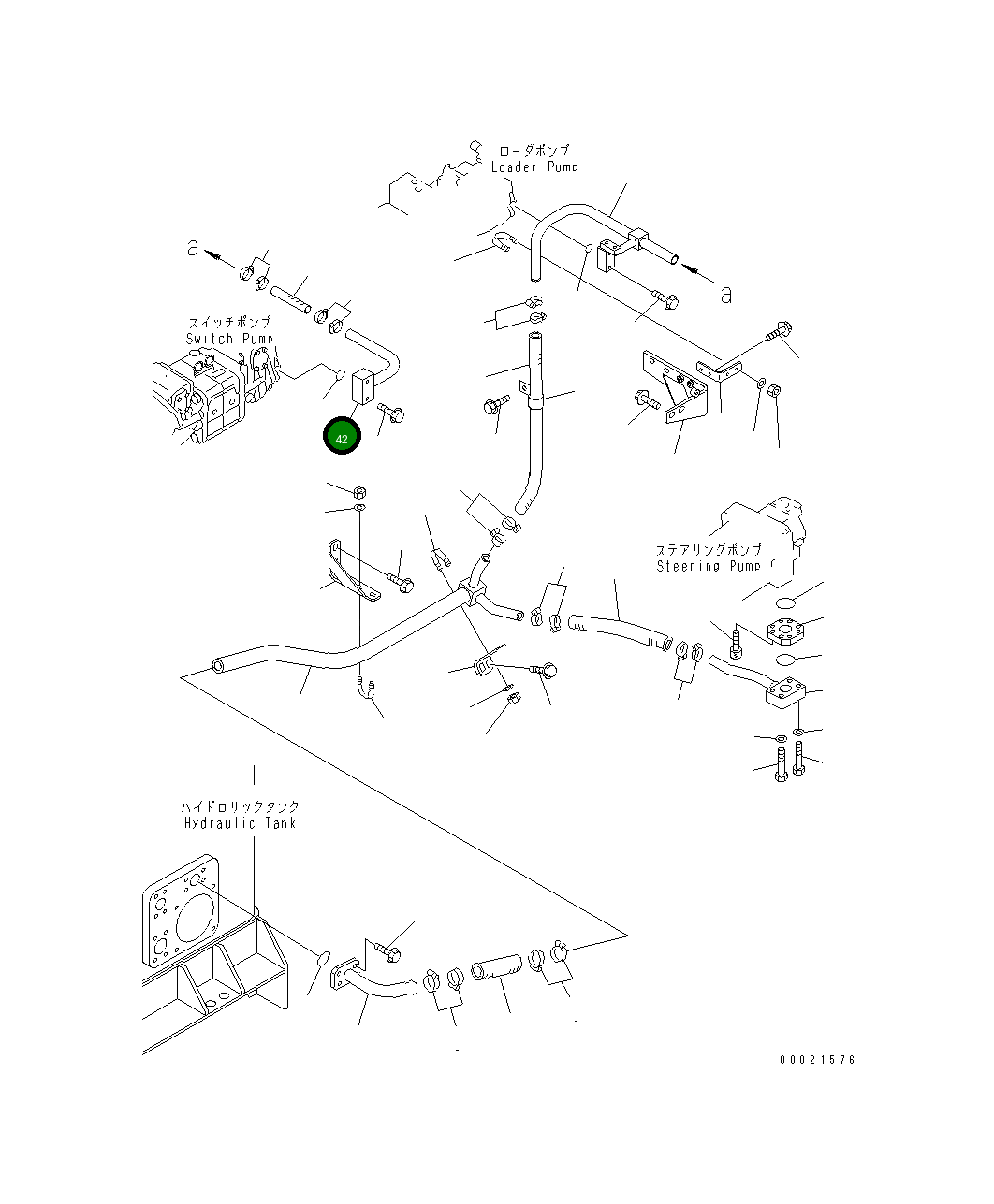 Трубка 427-62-12920 Komatsu