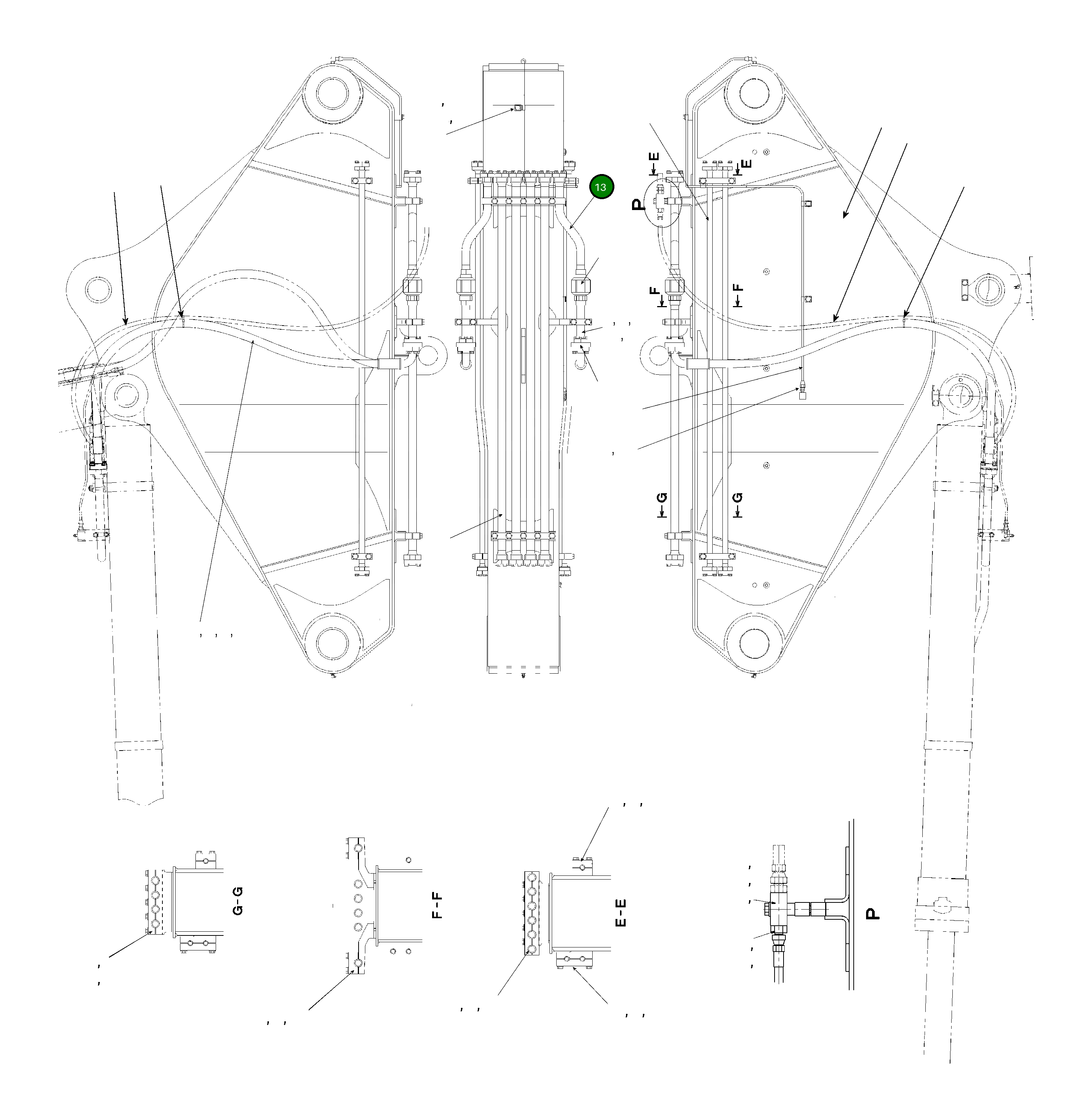 Трубка 208-62-87140 Komatsu