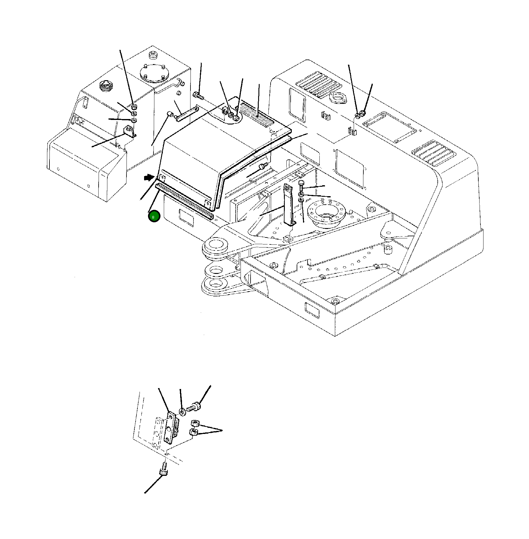 Труба 21D-54-11580 Komatsu