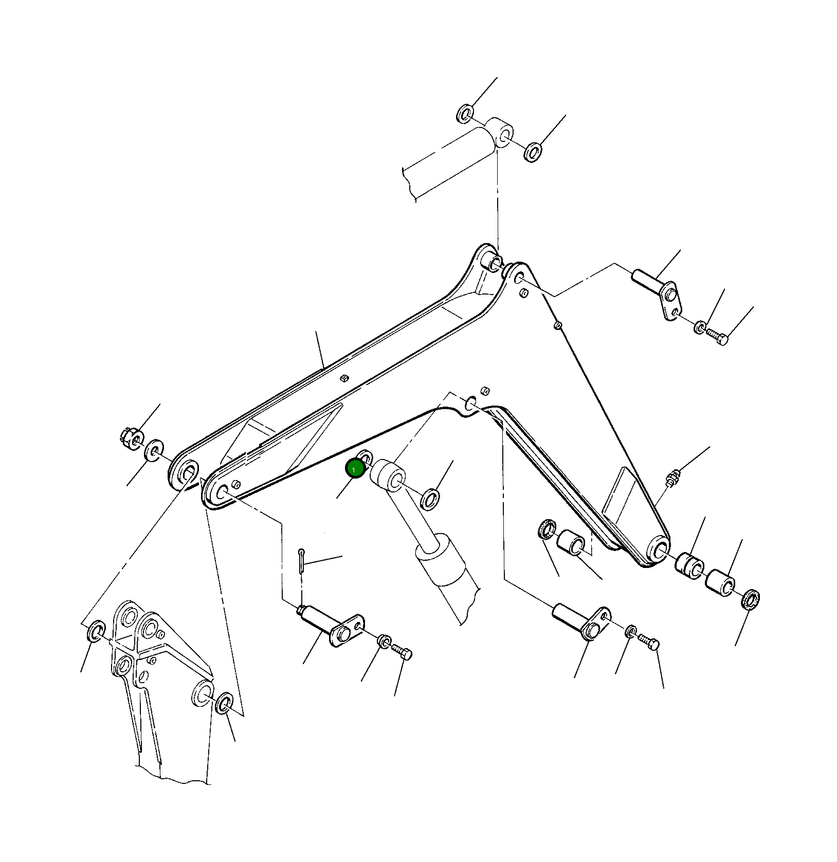 Стрела 22E-70-11241 Komatsu