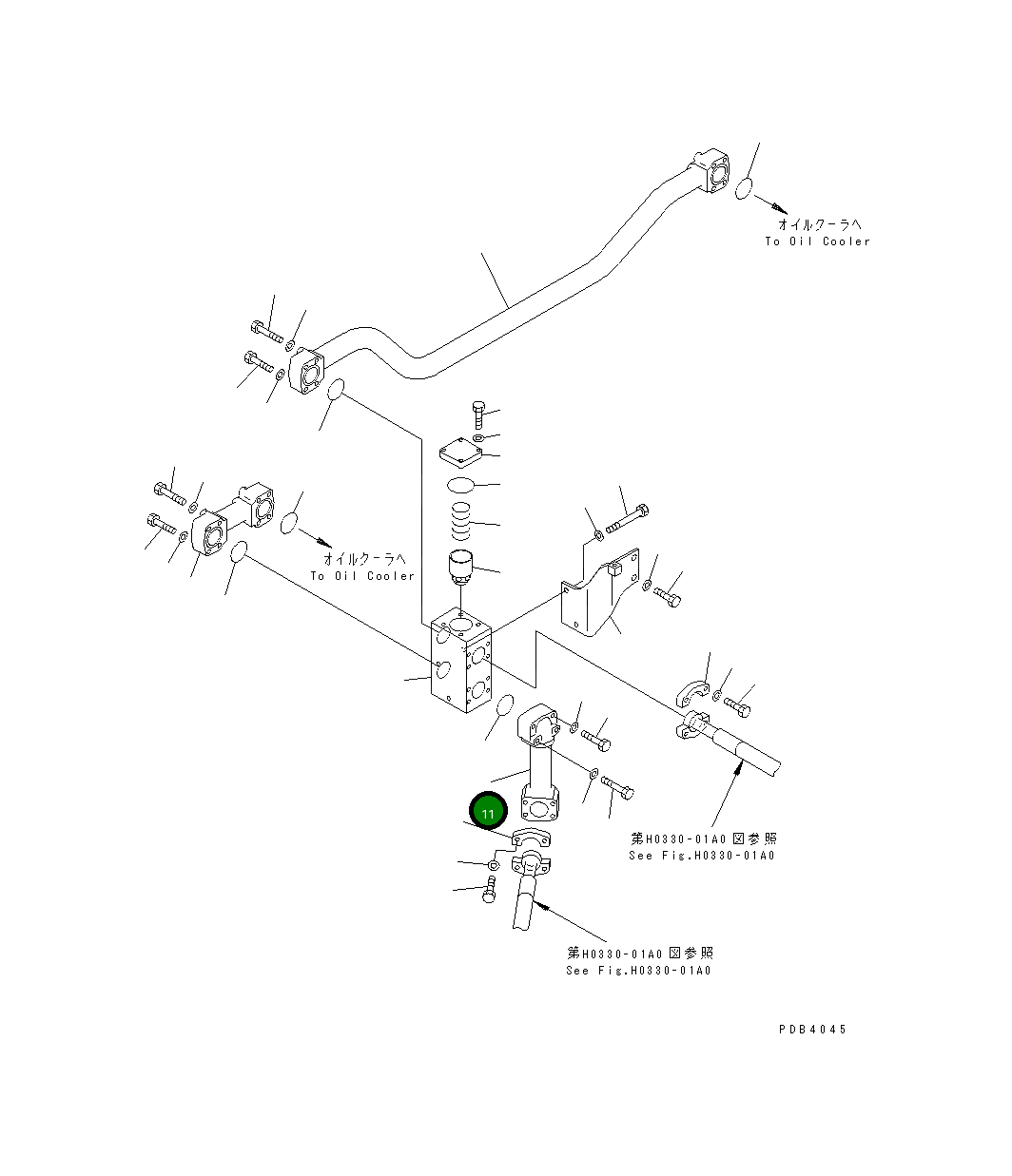 Трубка 209-62-77470 Komatsu