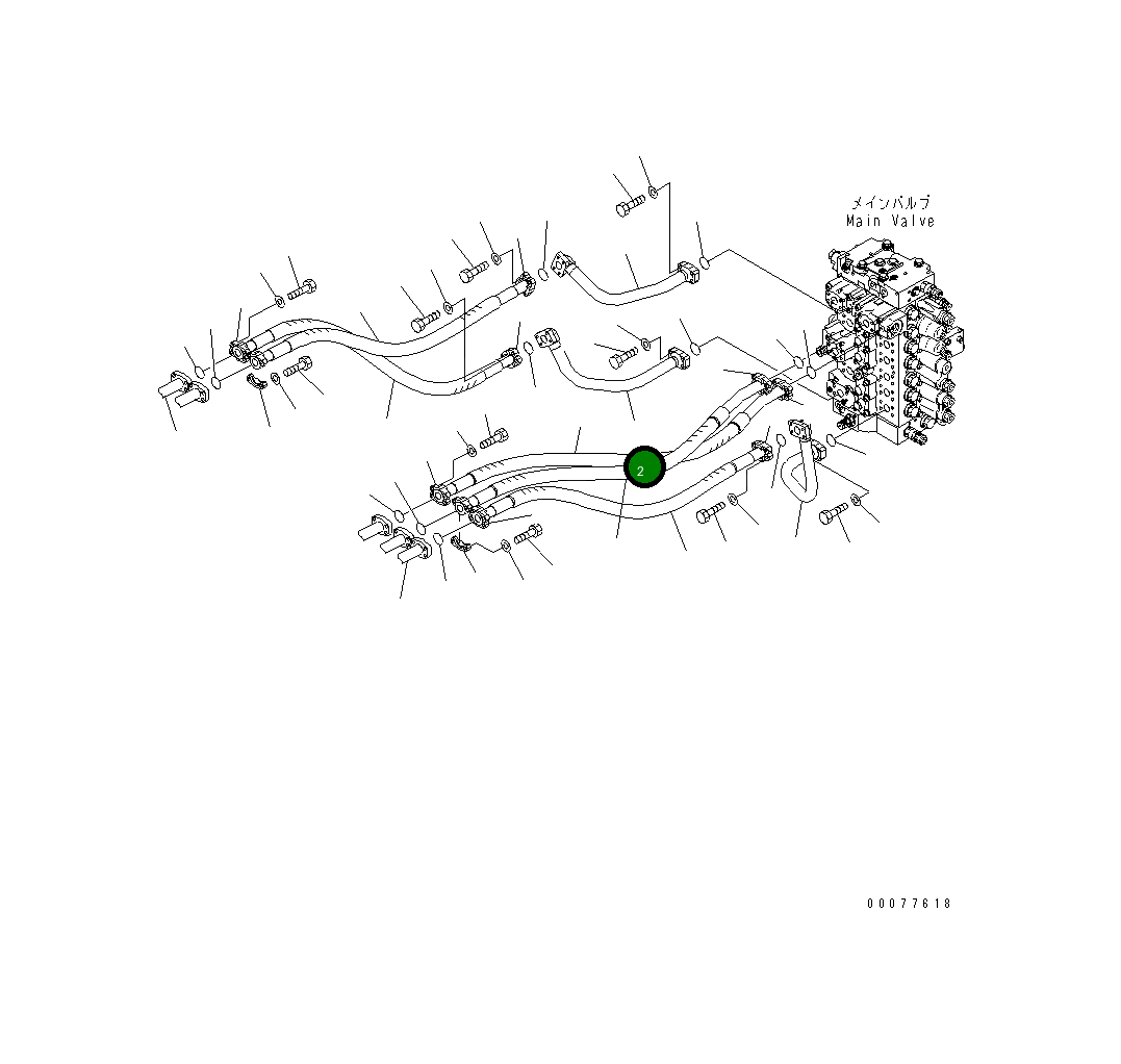 Трубка 208-62-72920 Komatsu