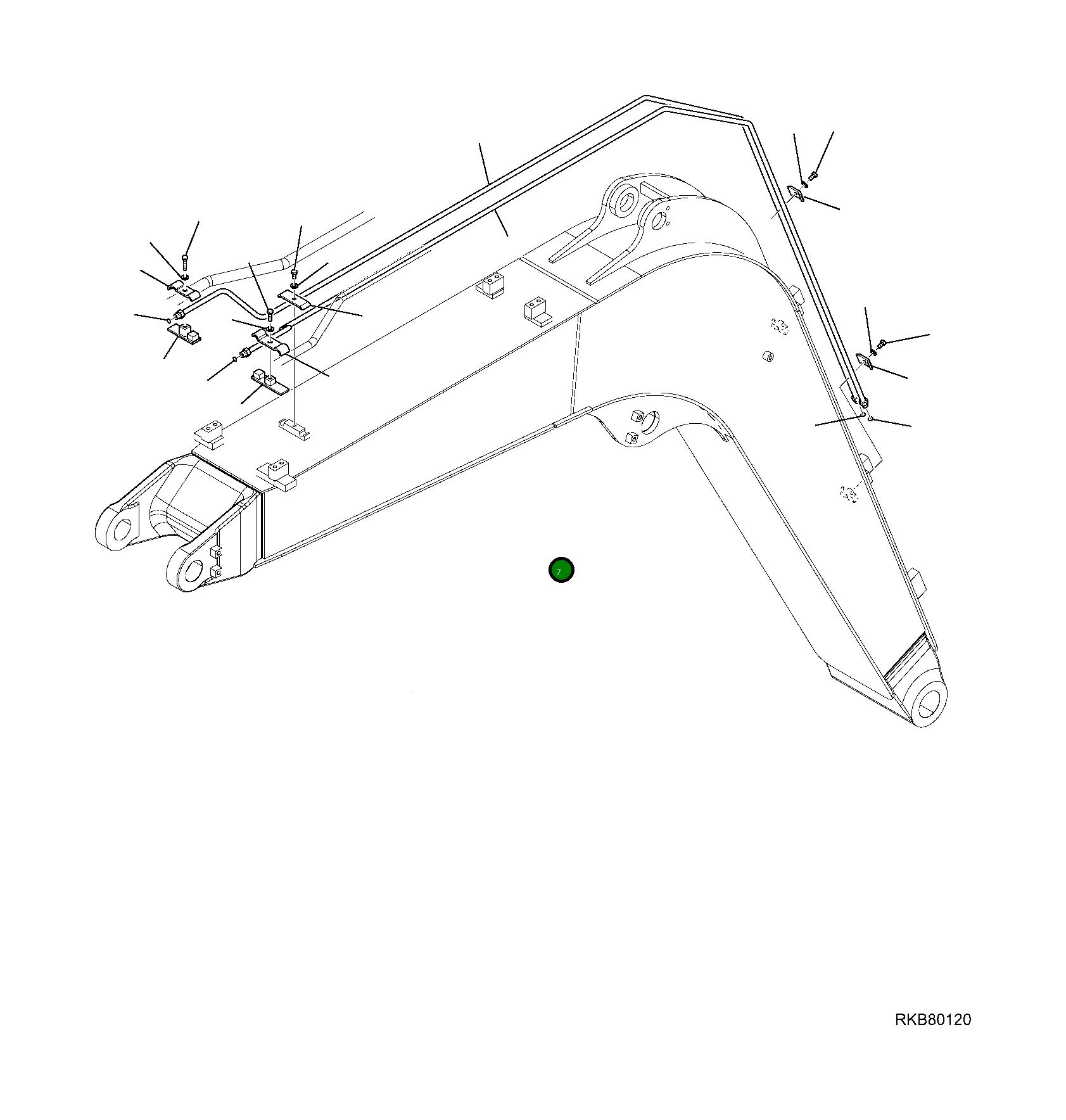 Труба 22E-973-2211 Komatsu