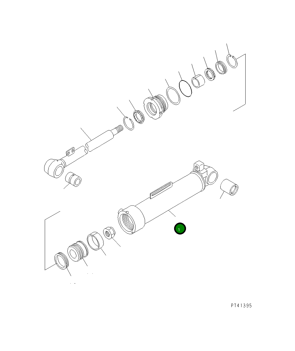 Цилиндр 707-11-11410 Komatsu