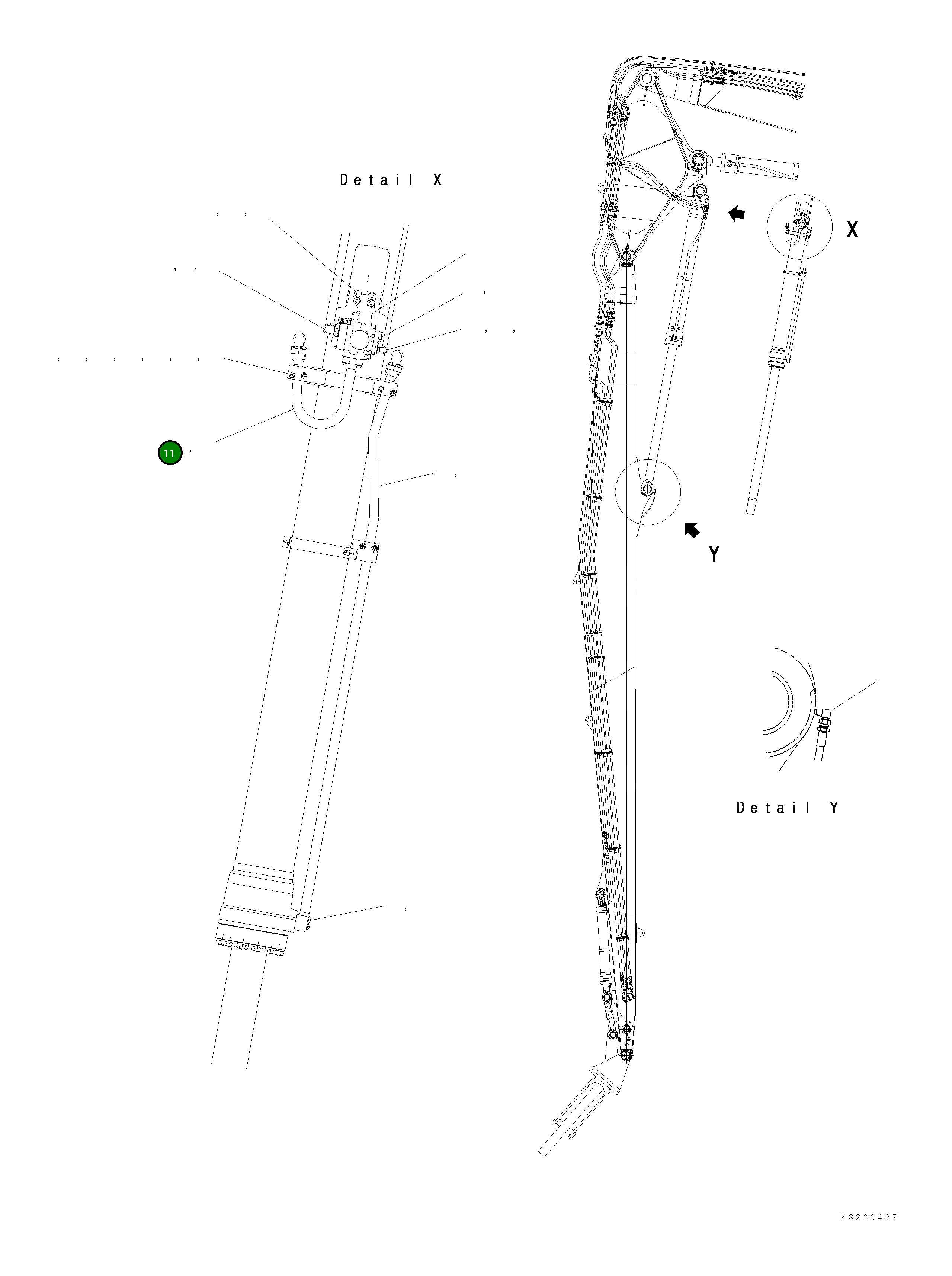 Трубка 209-62-83880 Komatsu