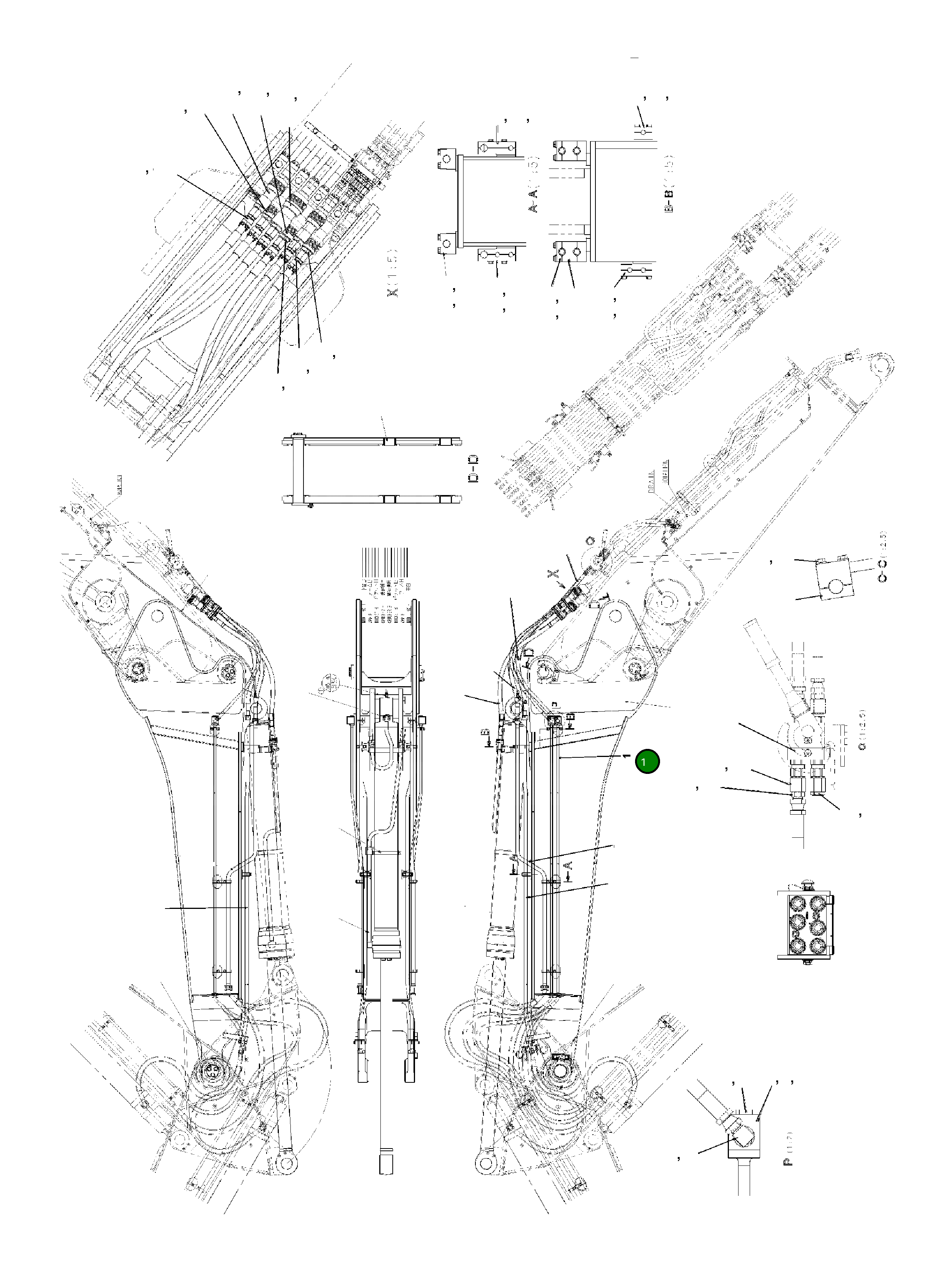 Трубка 208-62-KA830 Komatsu