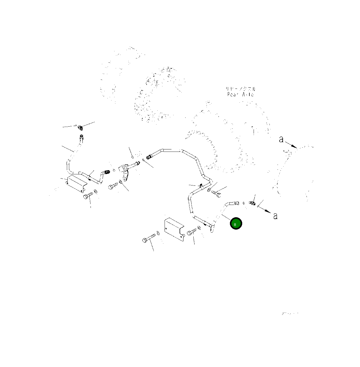 Трубка 425-S05-5040 Komatsu