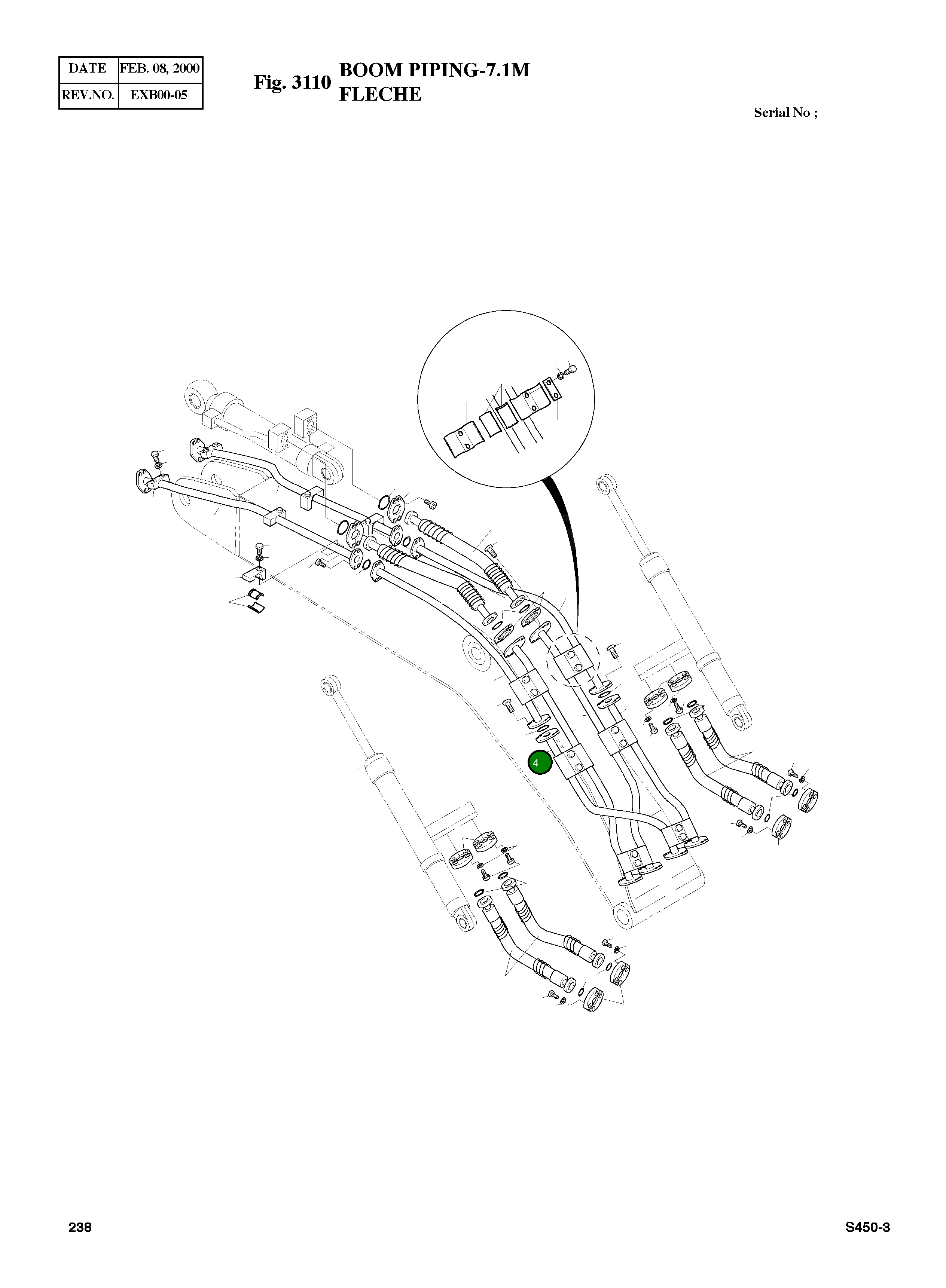 Труба 2140-1145 Komatsu