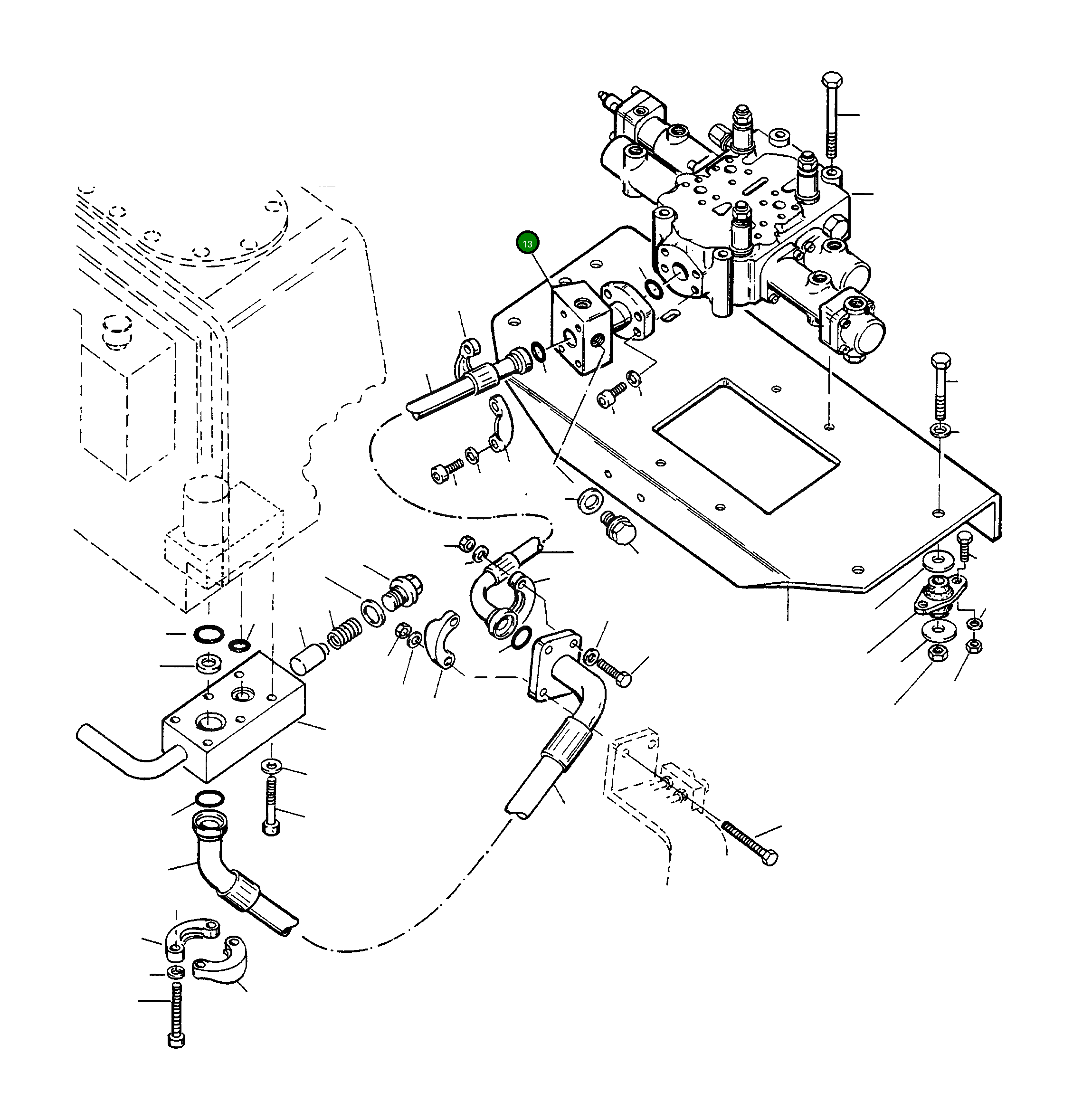 Труба 4210369M91 Komatsu