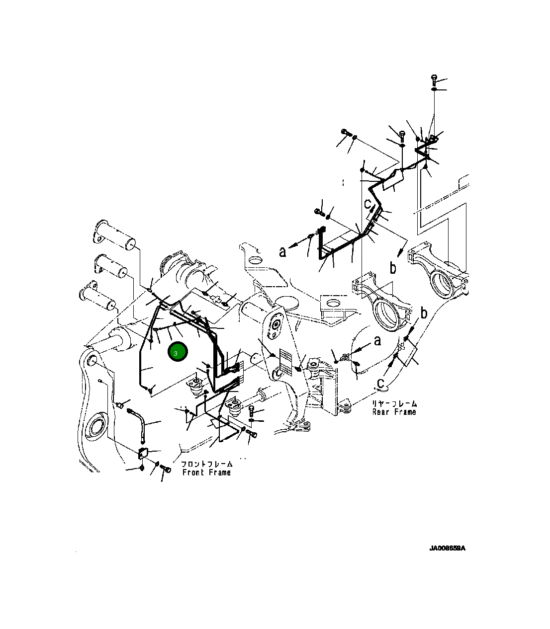 Трубка 425-46-36430 Komatsu