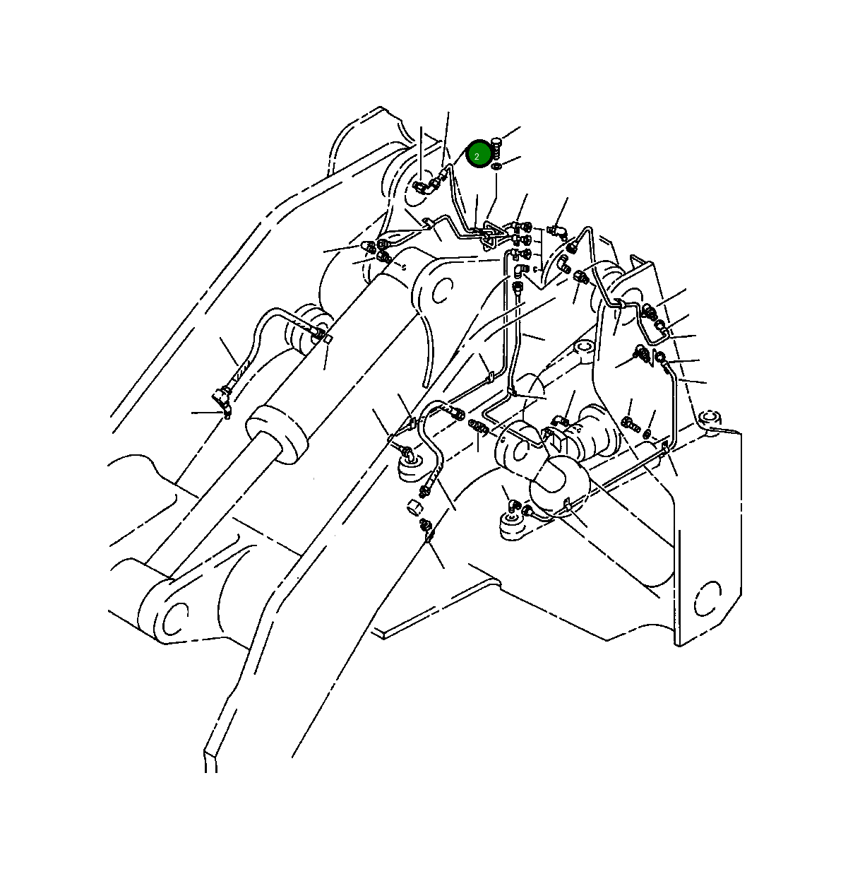 Трубка 425-70-14121 Komatsu