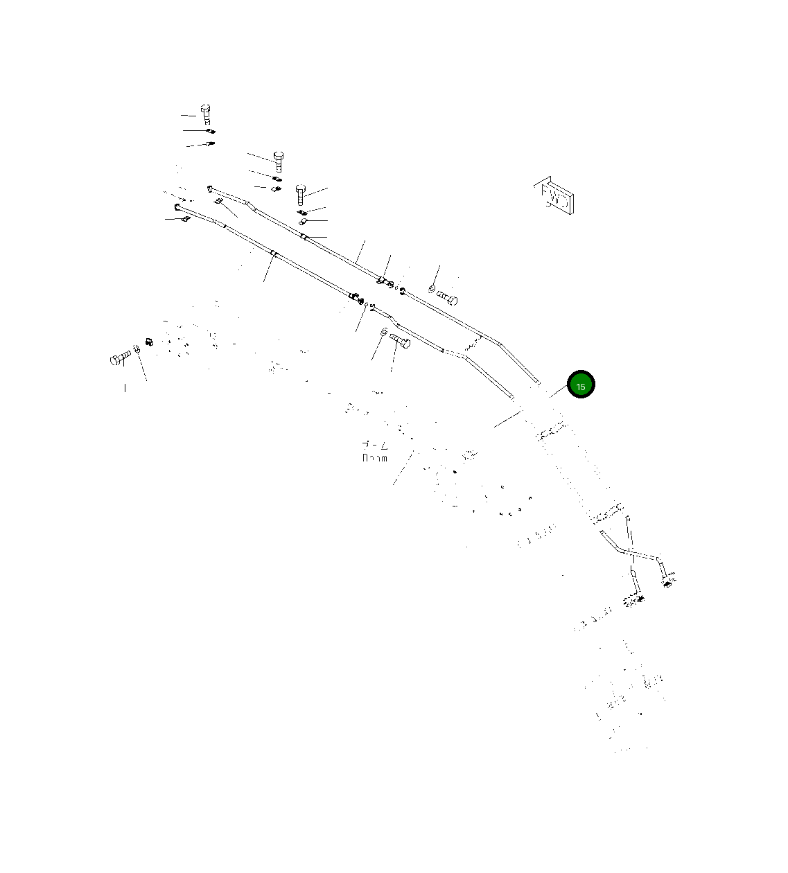 Трубка 208-62-27170 Komatsu
