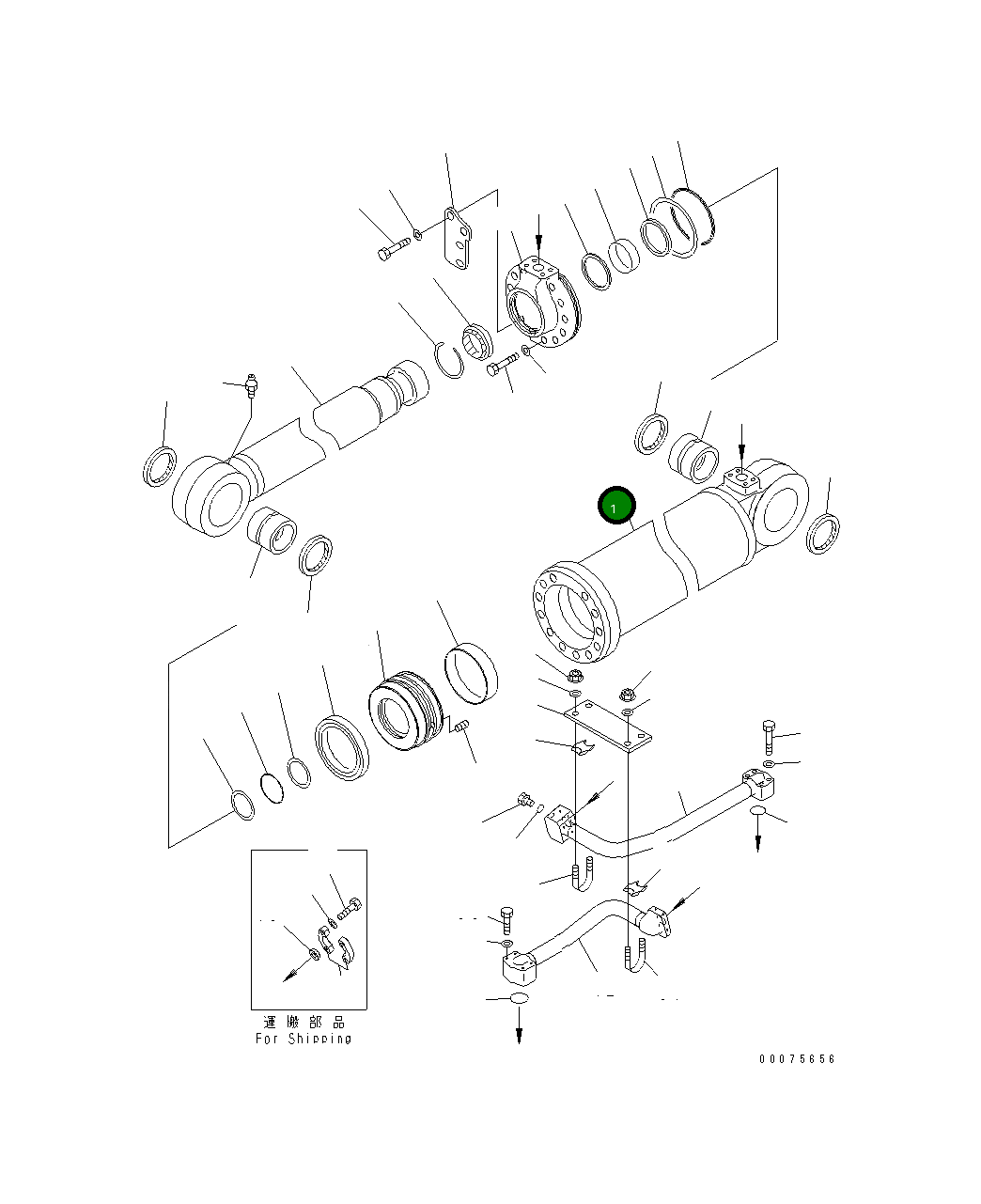 Цилиндр 721-13-18150 Komatsu