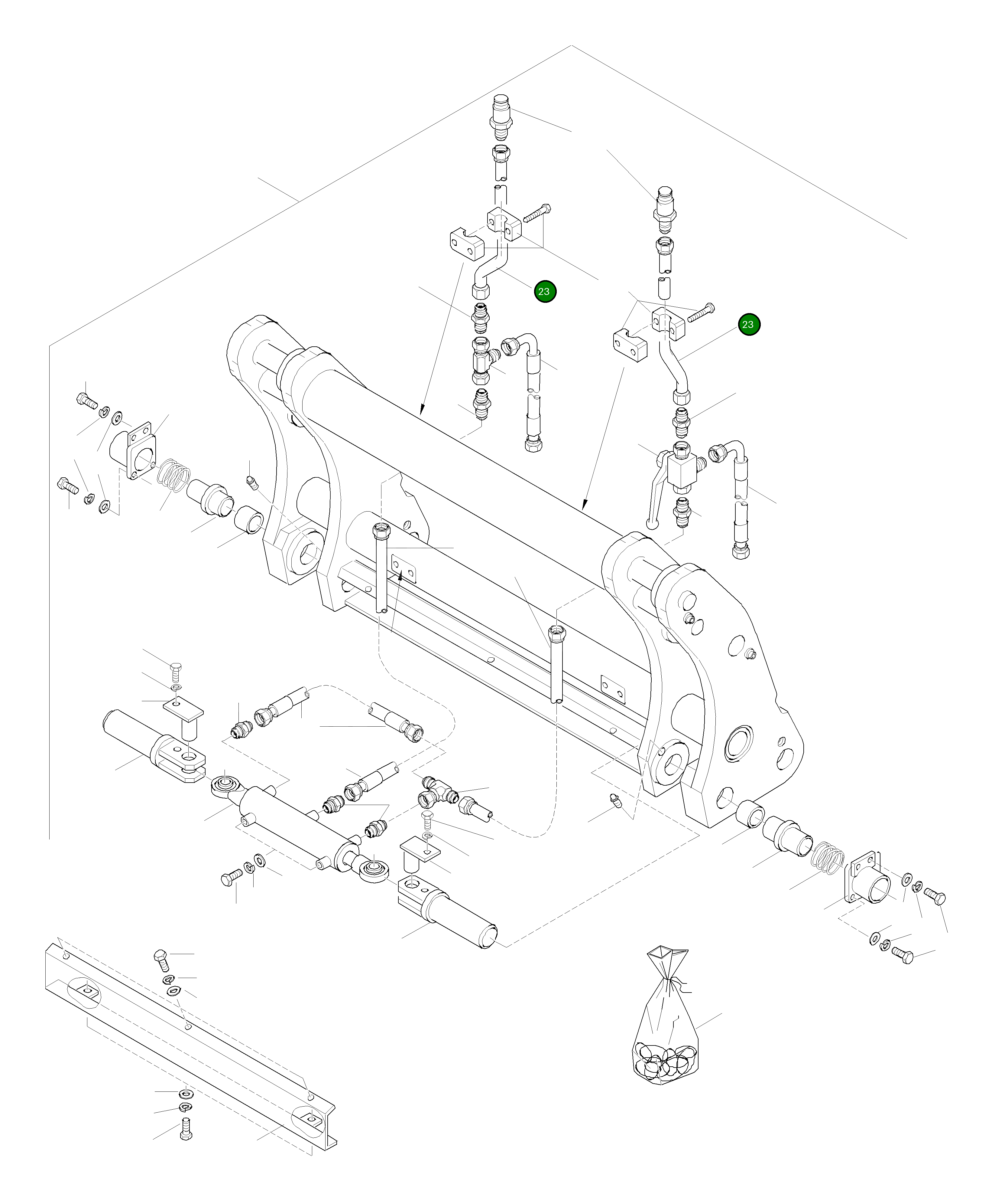 Трубка 421-70-H0P14 Komatsu