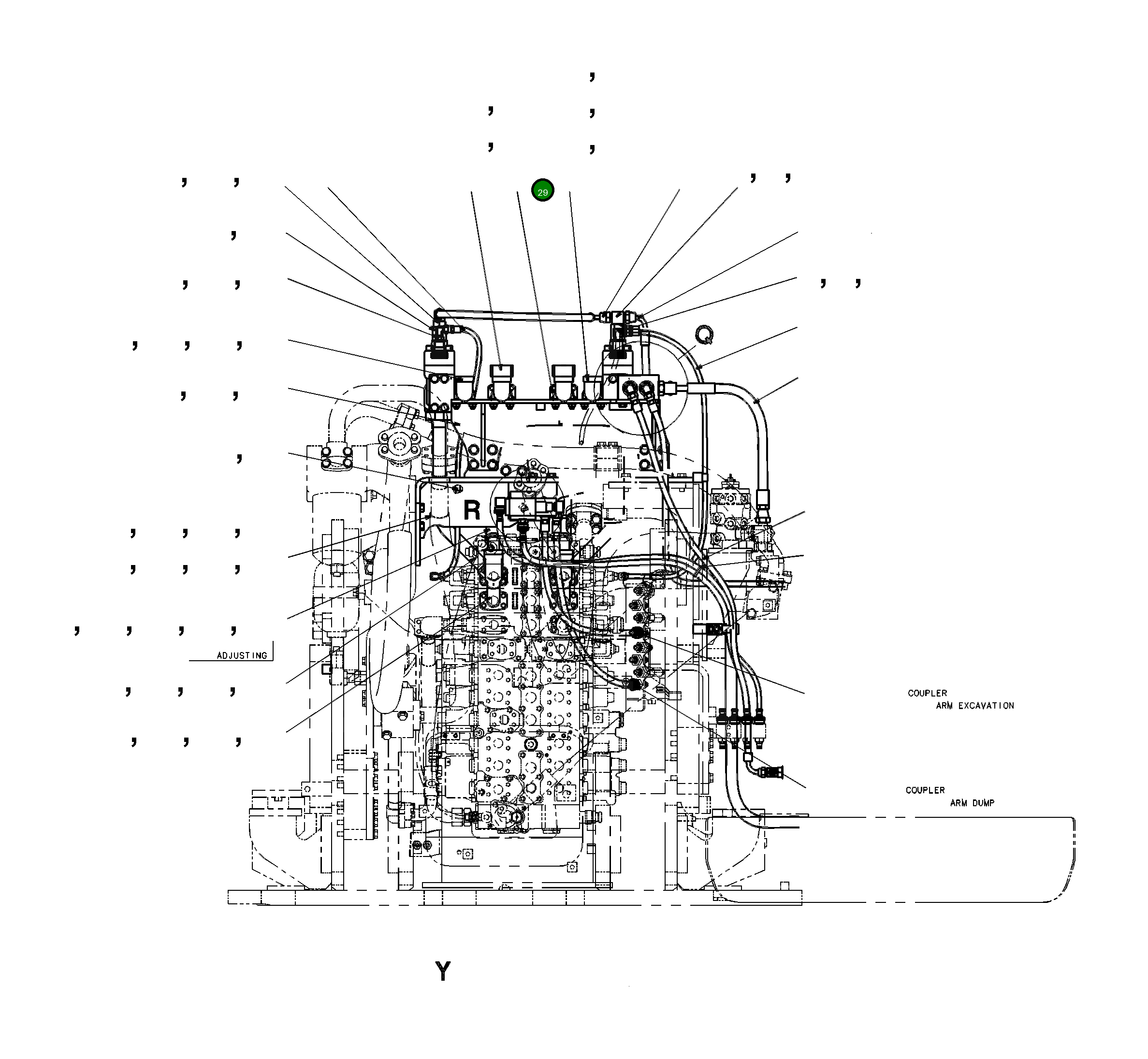 Трубка 208-62-85180 Komatsu