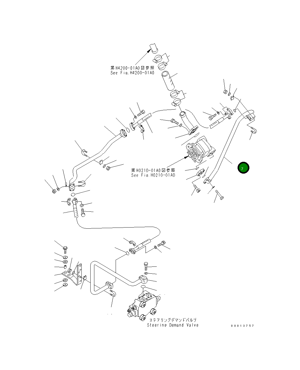 Трубка 425-S05-2163 Komatsu