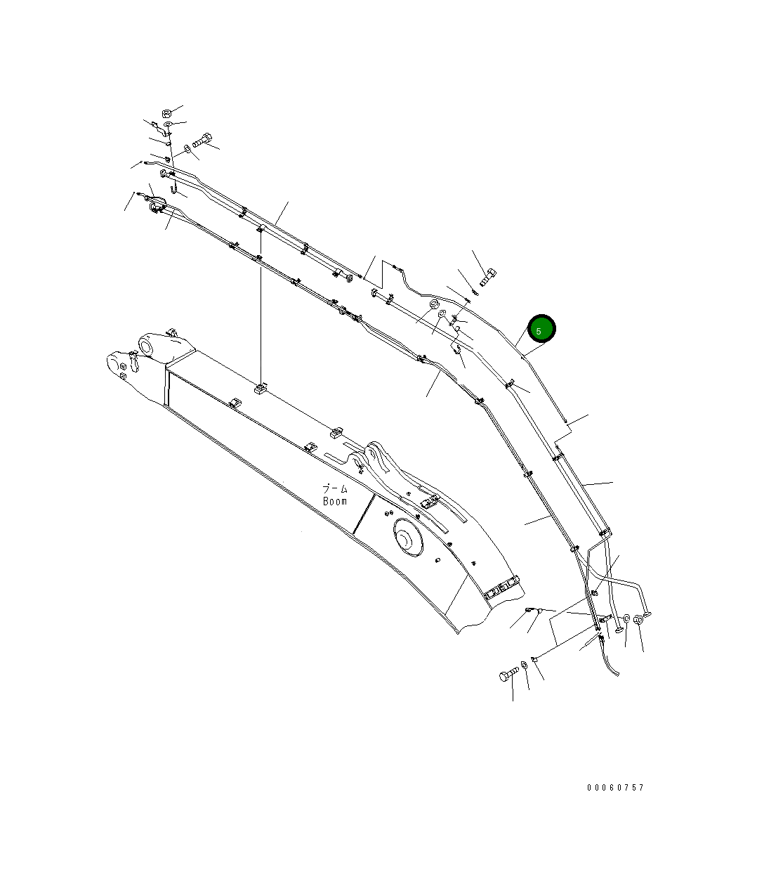 Трубка 208-62-75250 Komatsu