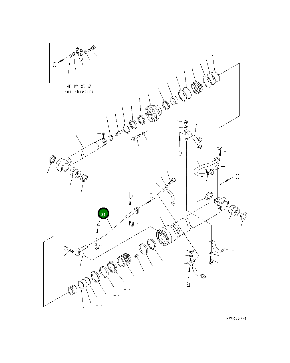 Трубка 208-63-63771 Komatsu