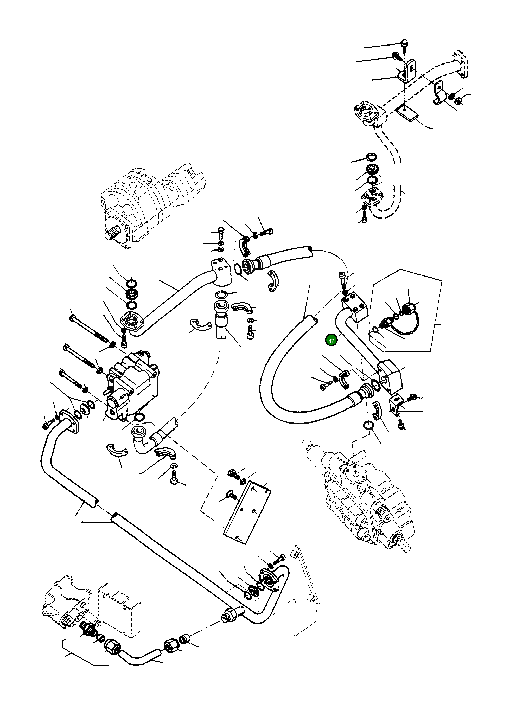Труба 2944830M92 Komatsu