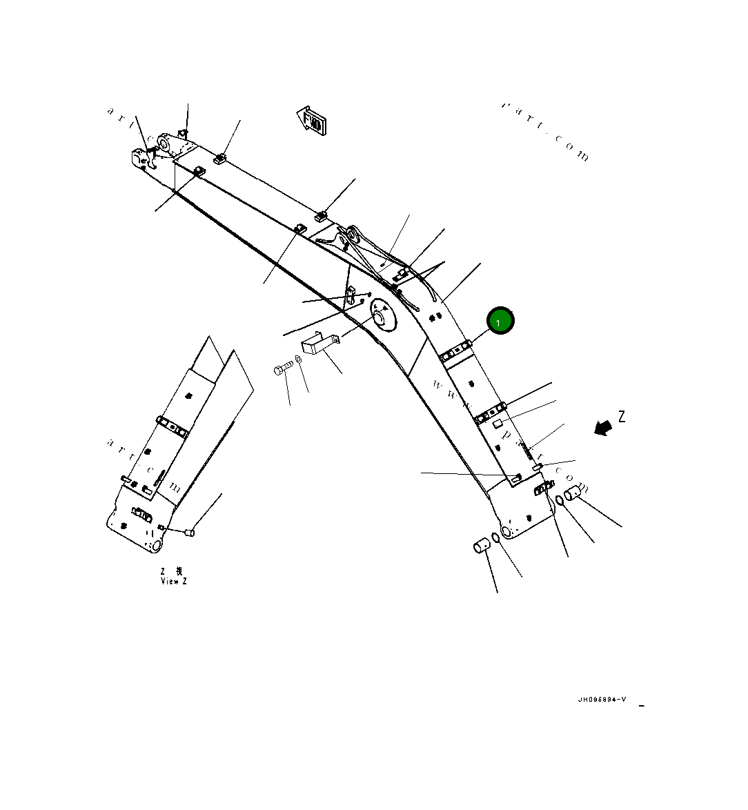 Стрела 20Y-70-B2011 Komatsu