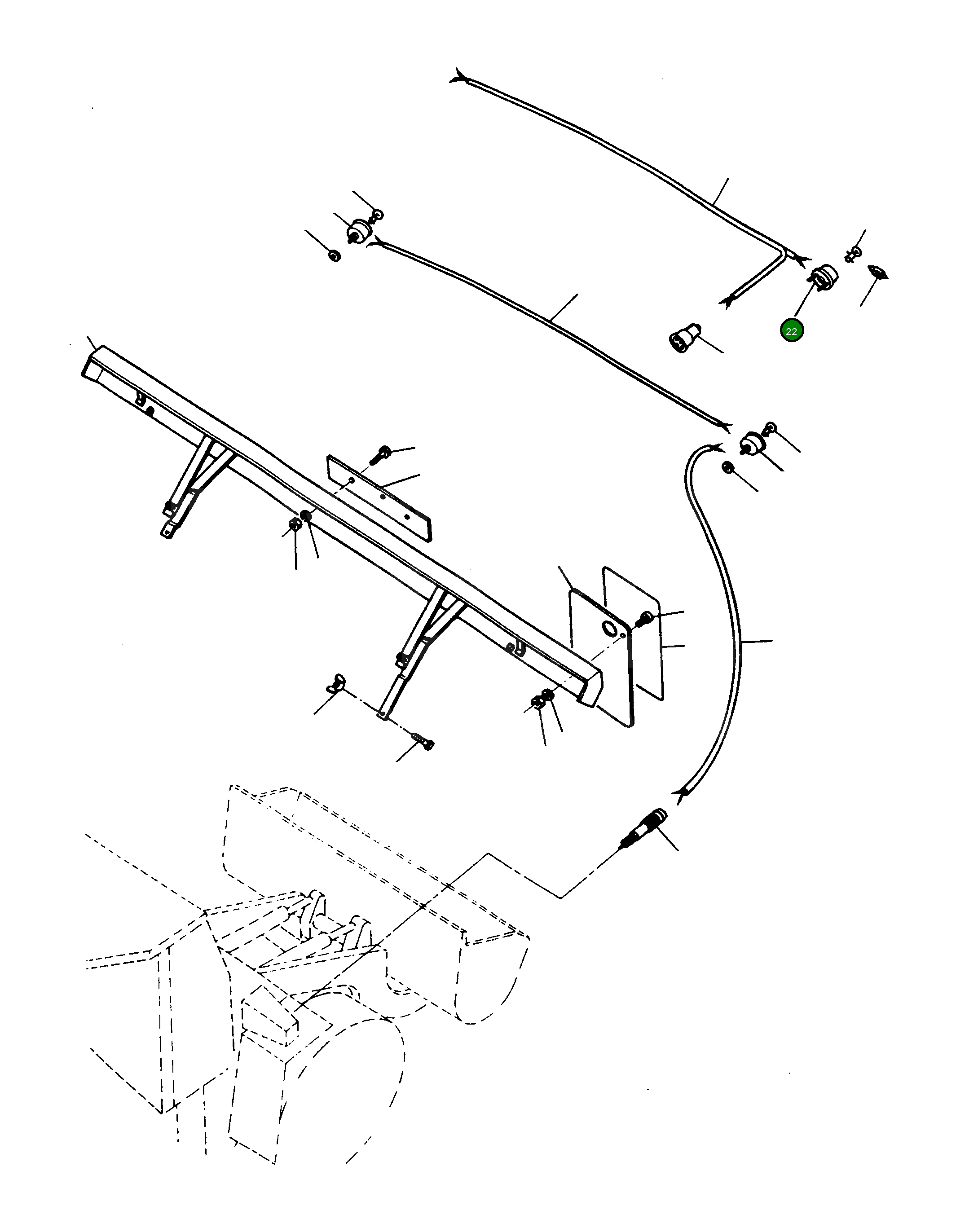 Фара 3097688M91 Komatsu