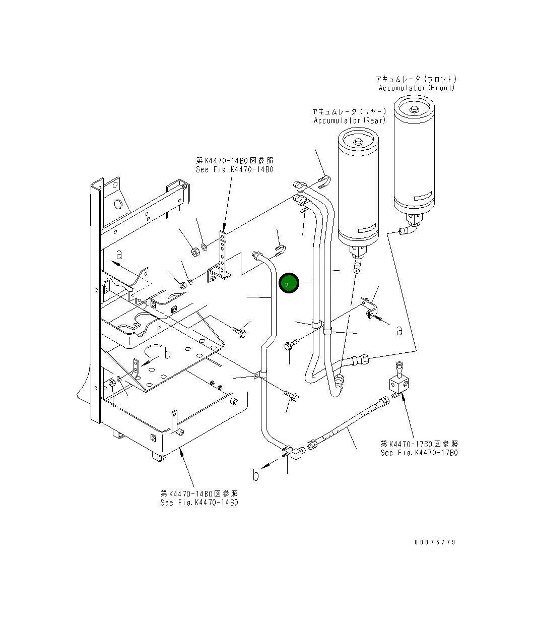 Трубка 426-43-27510 Komatsu