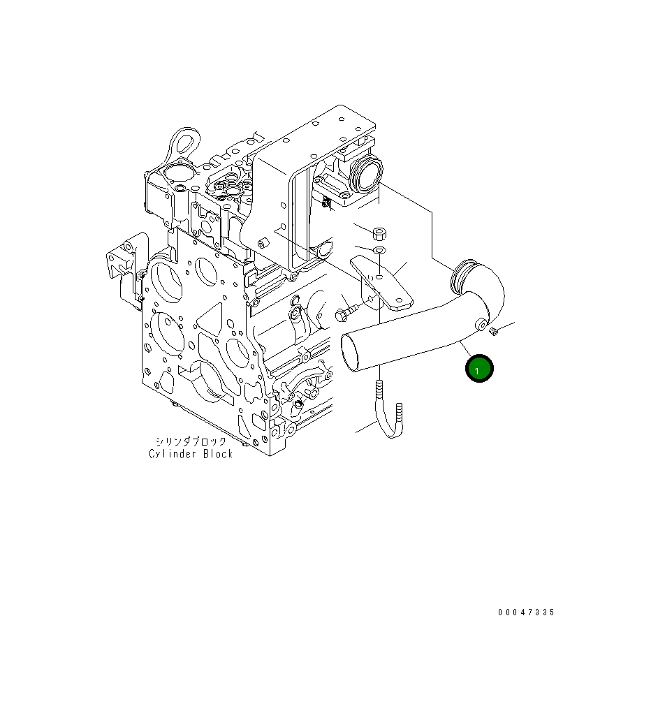 Трубка 6754-11-4320 Komatsu