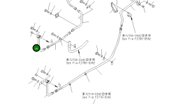 Трубка 196-49-34240 Komatsu