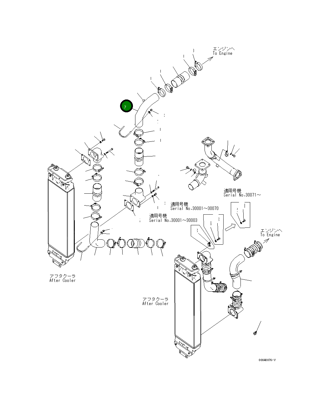 Трубка 198-03-75151 Komatsu