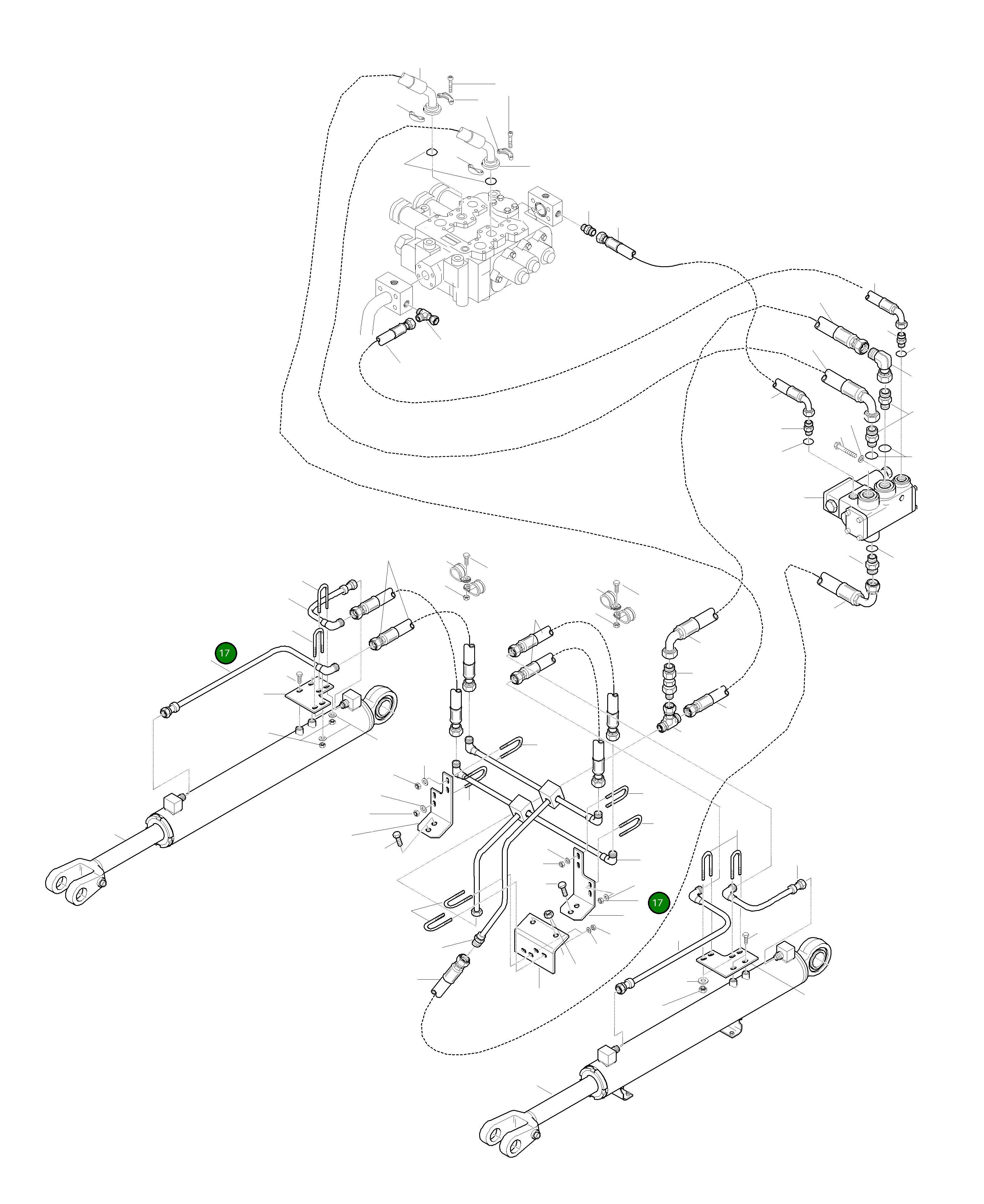 Трубка 42Y-U77-H230 Komatsu