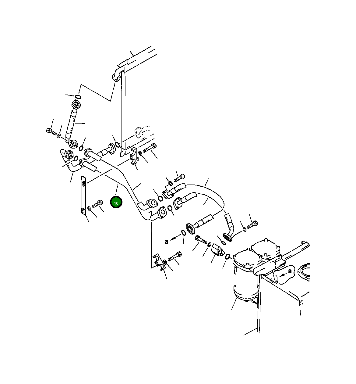 Трубка 208-62-51220 Komatsu