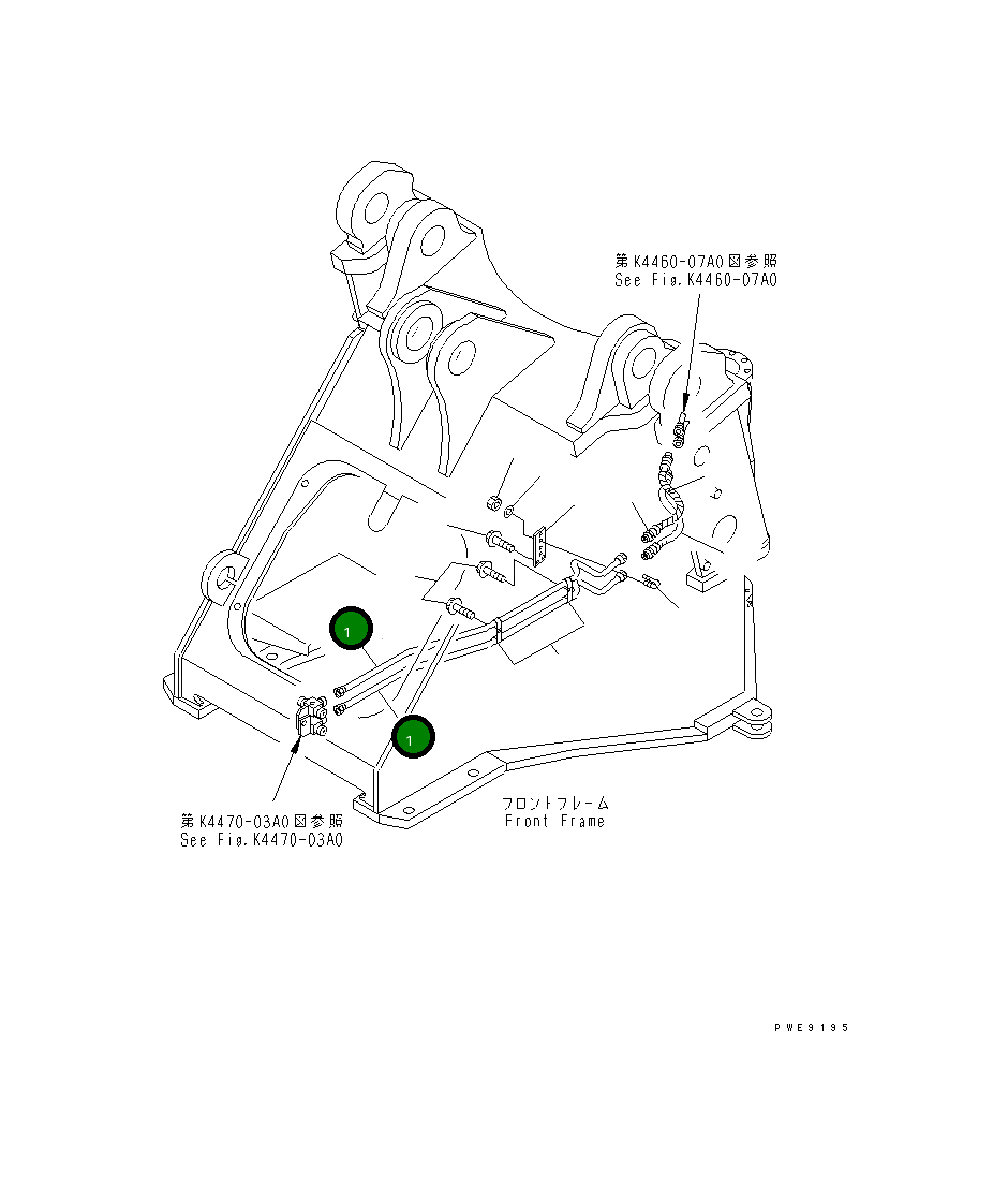 Трубка 421-U44-2550 Komatsu