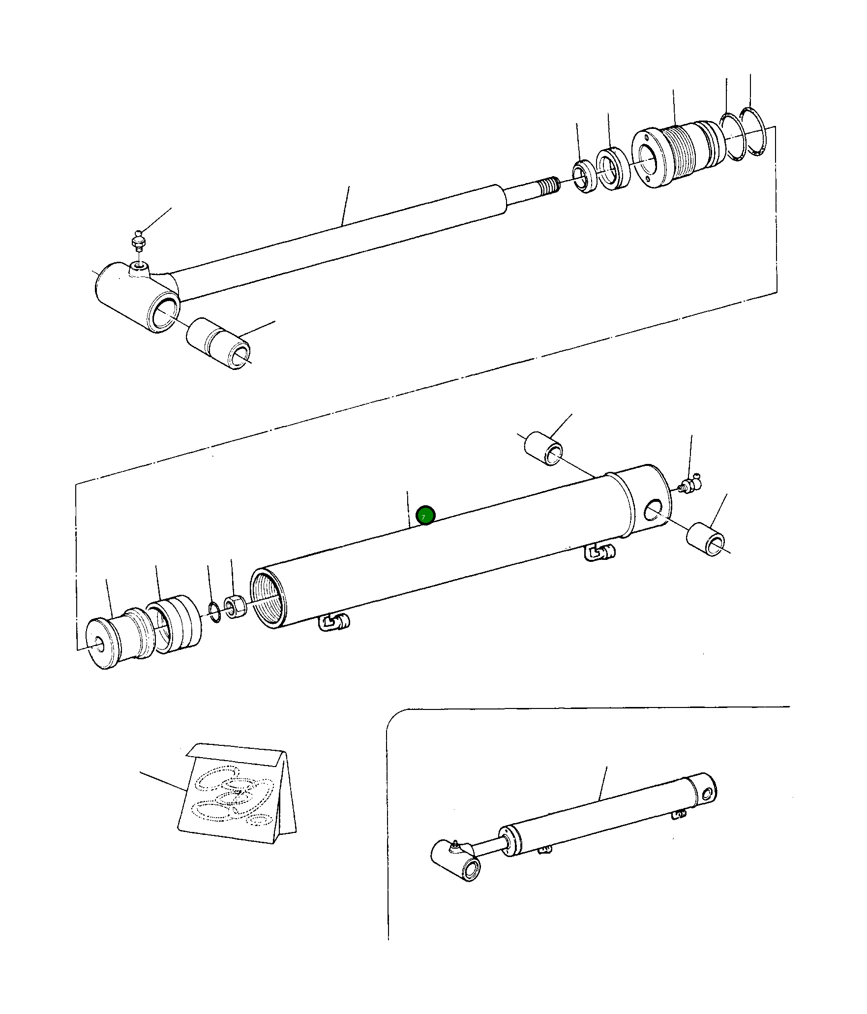 Цилиндр UE2511030 Komatsu