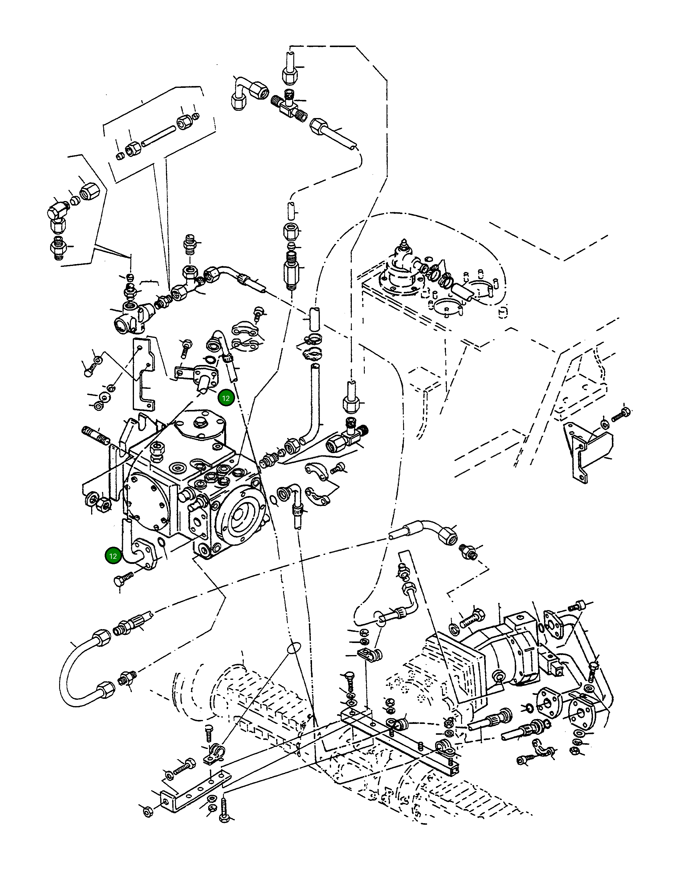Труба 4250565M91 Komatsu