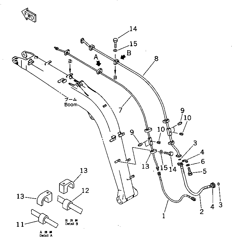 Шланг 07127-20612 Komatsu