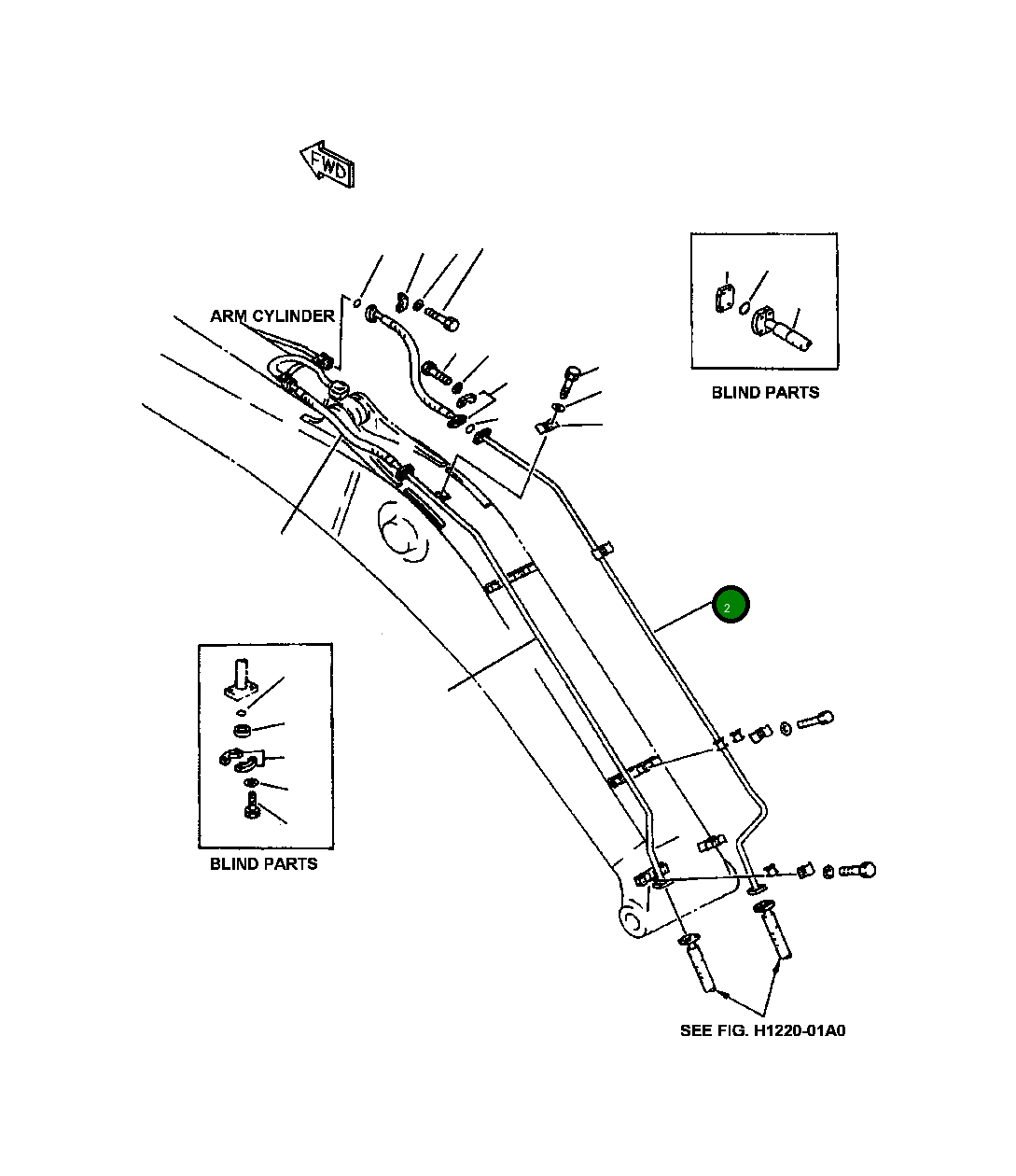 Трубка 208-62-64240 Komatsu