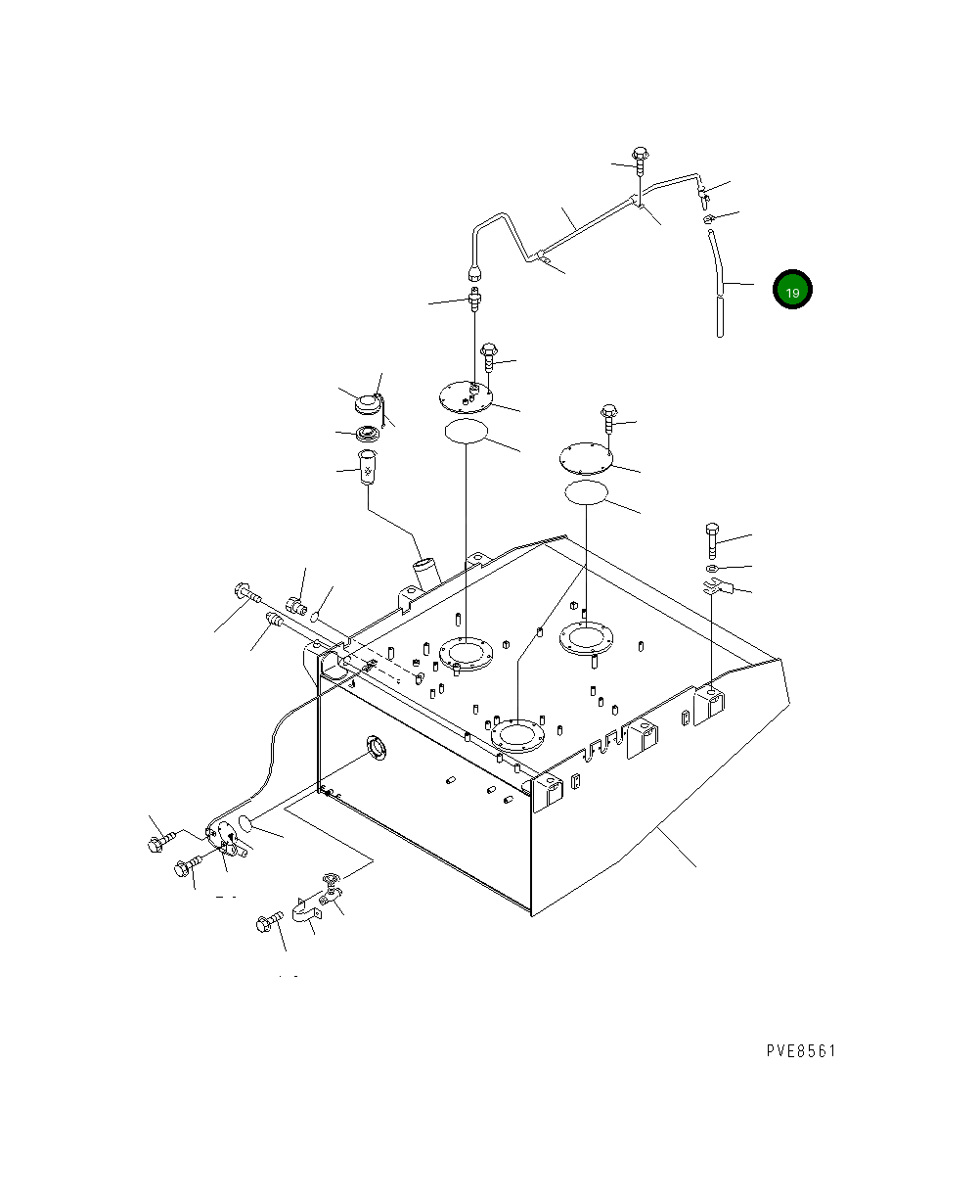 Трубка 07286-01945 Komatsu