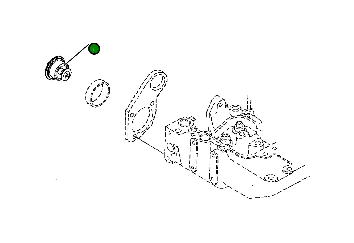 Термостат 1310 437 H1 Komatsu