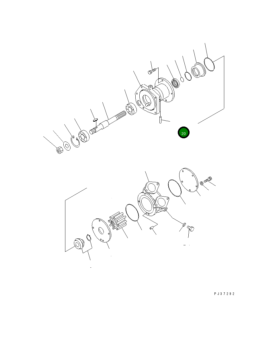 Труба KY04016-00640 Komatsu