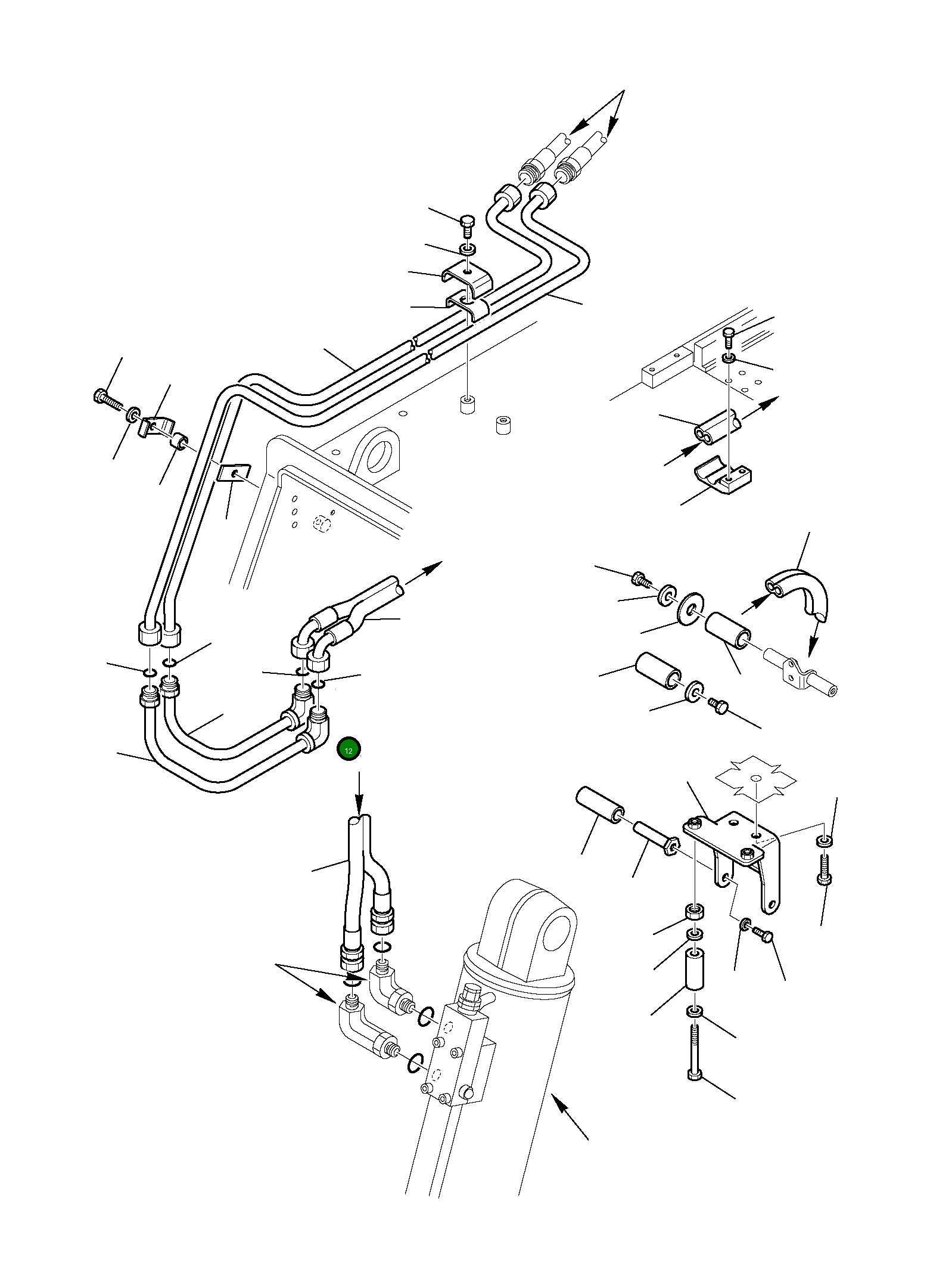 Труба 395-62-12152 Komatsu