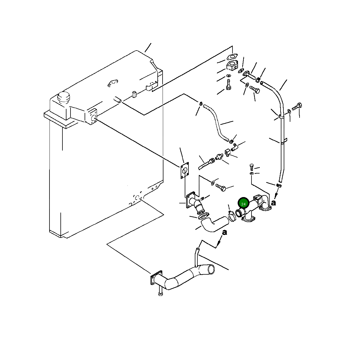 Трубка 209-03-11231 Komatsu