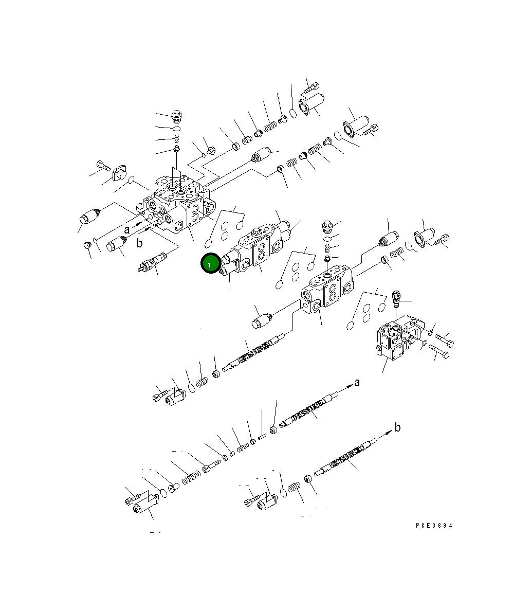 Управляющий клапан 709-94-11700 Komatsu