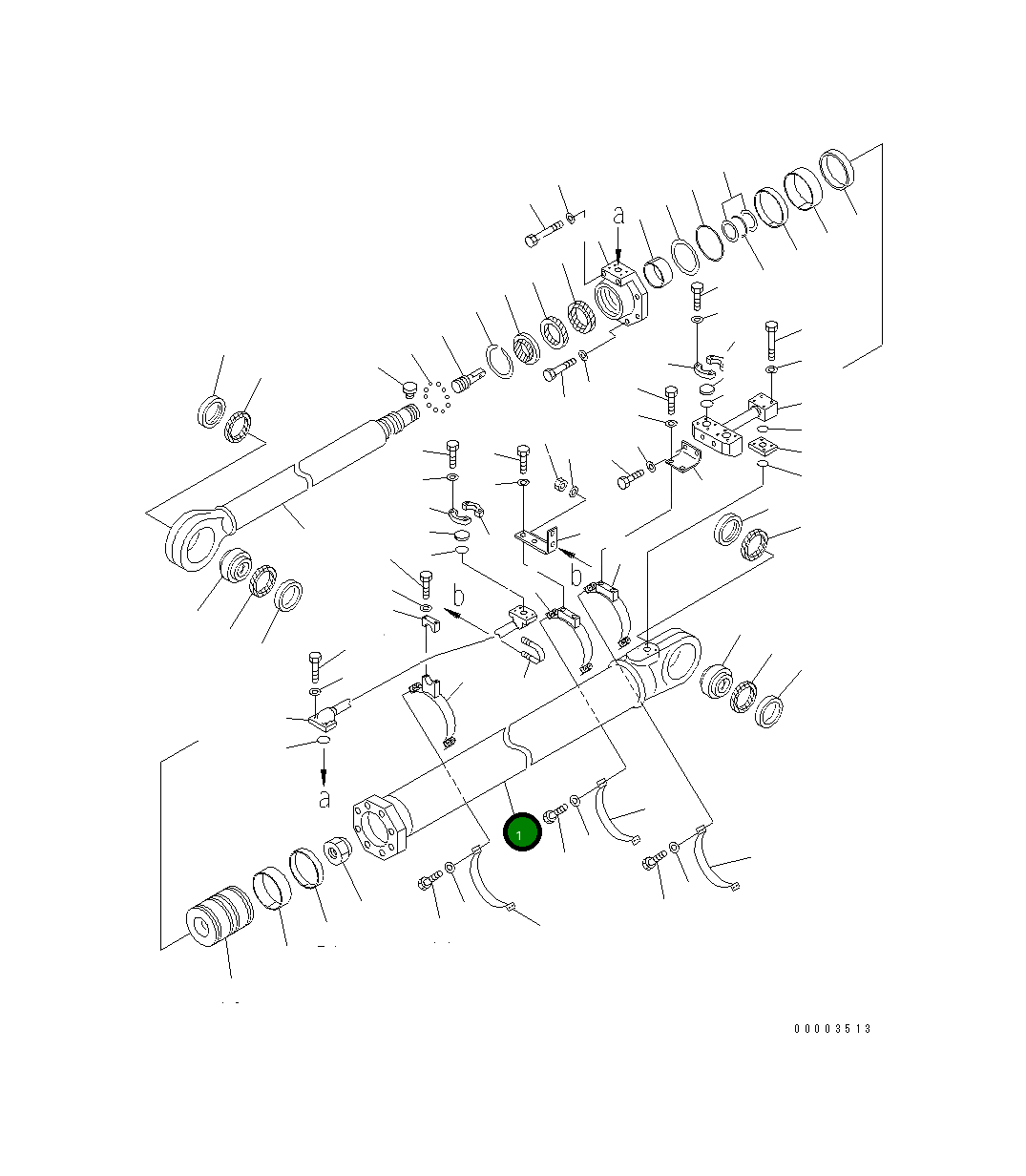 Цилиндр 21T-63-62141 Komatsu