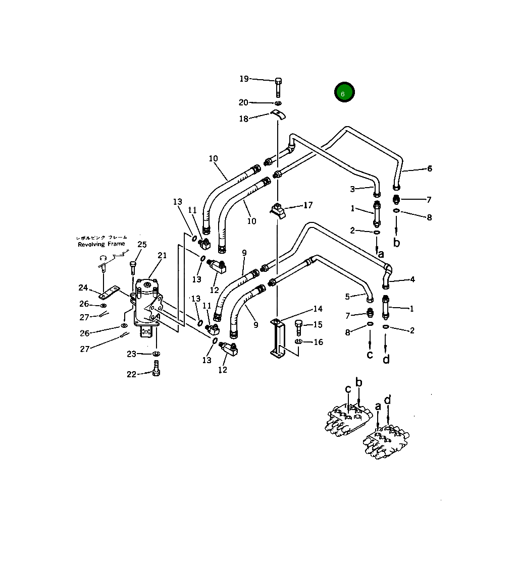 Трубка 201-62-31440 Komatsu