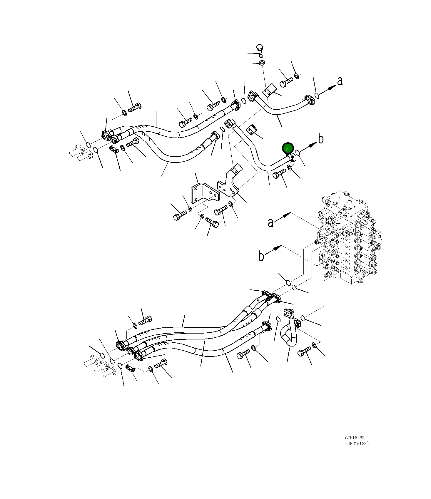 Трубка 208-62-71580 Komatsu