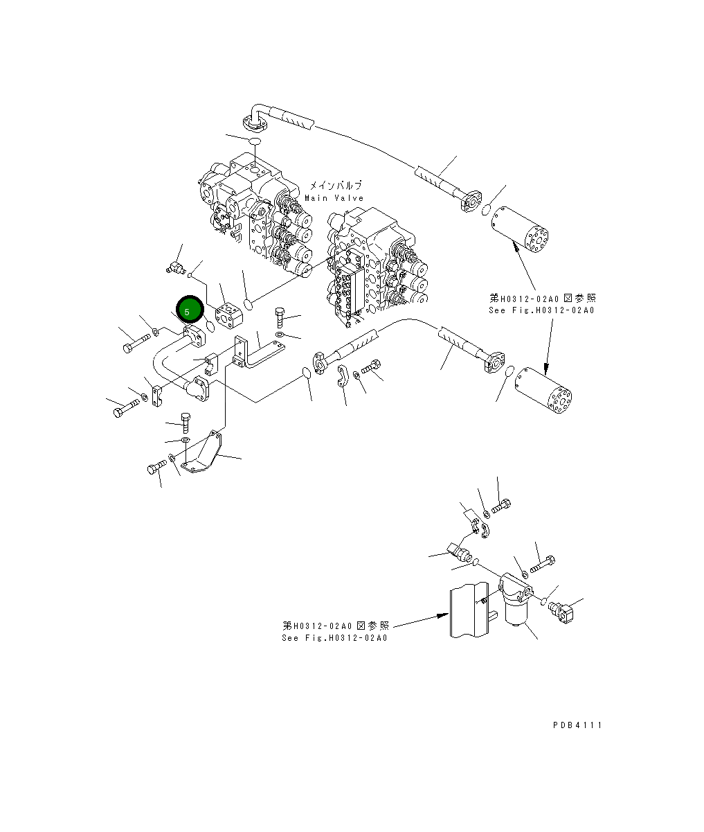 Трубка 209-62-71150 Komatsu
