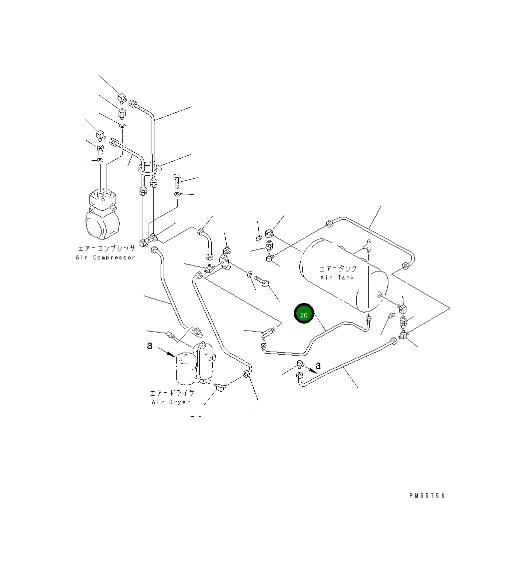 Трубка 234-44-31840 Komatsu