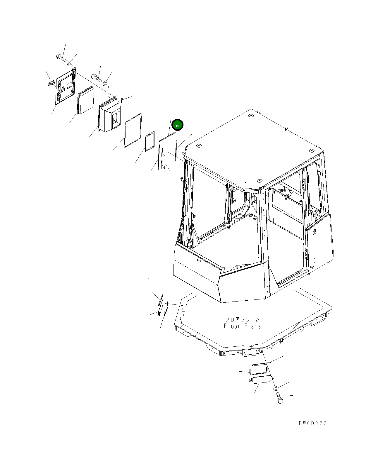 Уплотнение 421-07-33442 Komatsu
