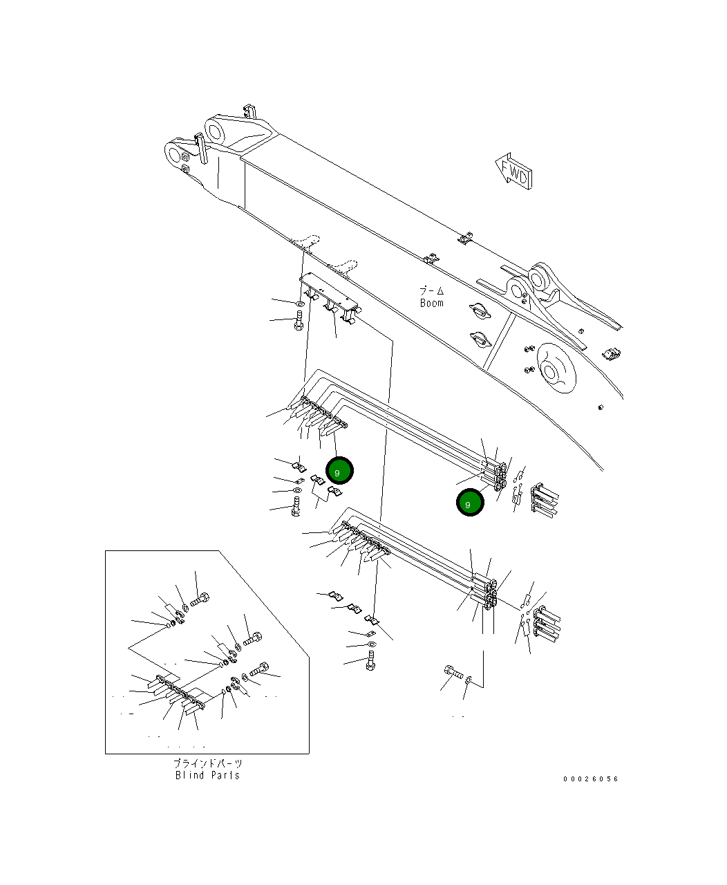 Трубка 208-62-65792 Komatsu